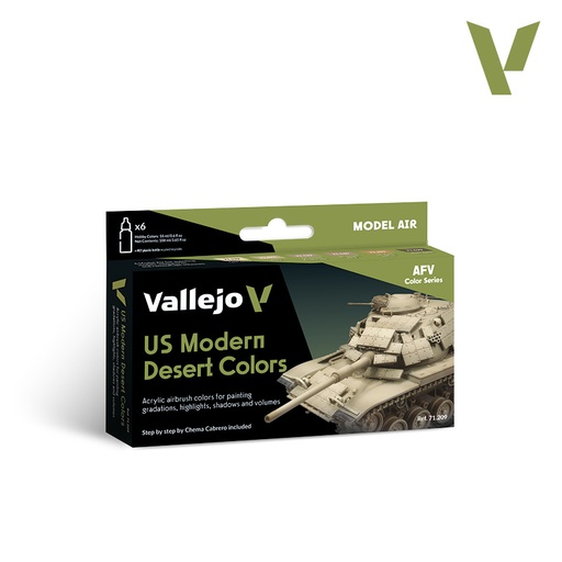 [ VAL71209 ] Vallejo US Modern Desert Colors (6)