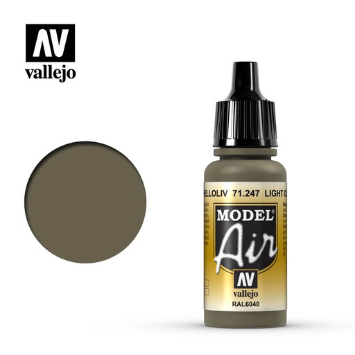 [ VAL71247 ] Vallejo Model Air Light Olive RAL 6040 17ml