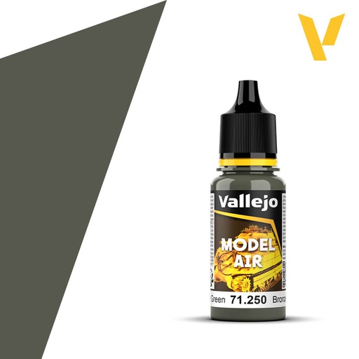 [ VAL71250 ] Vallejo Model Air Bronze Green 18ml