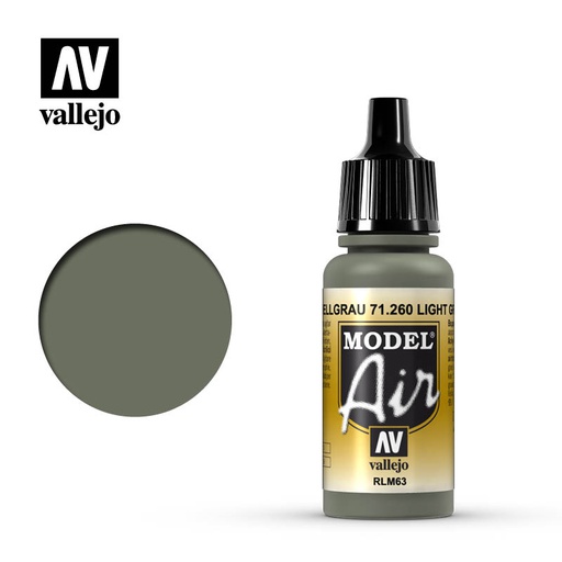 [ VAL71260 ] Vallejo Model Air Light Gray RLM63 17ml