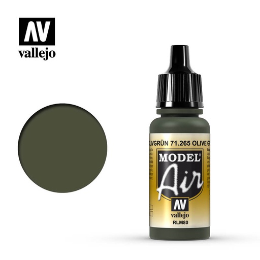 [ VAL71265 ] Vallejo Model Air Olive Green RLM80 17ml