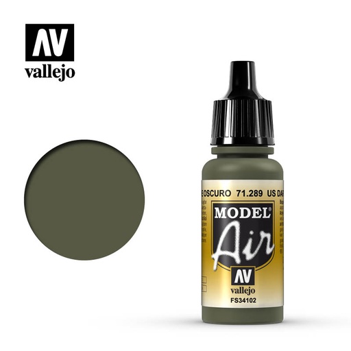 [ VAL71289 ] Vallejo Model Air US Dark Green 17ml