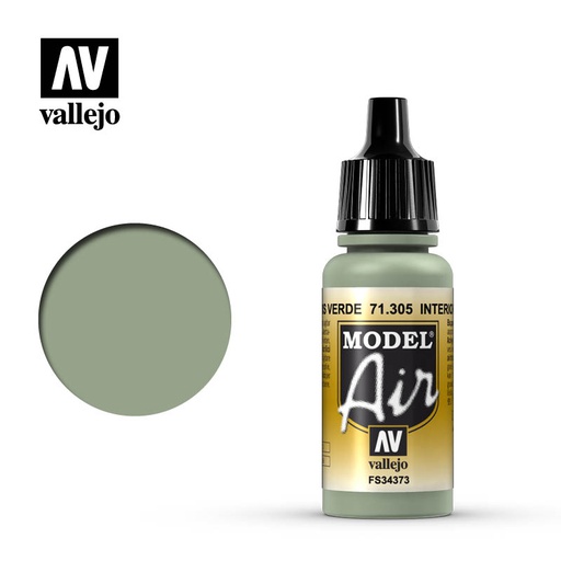 [ VAL71305 ] Vallejo Model Air Interior Grey Green 17ml