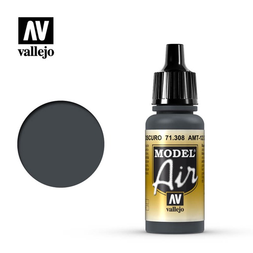 [ VAL71308 ] Vallejo Model Air AMT-12 Dark Grey 17ml