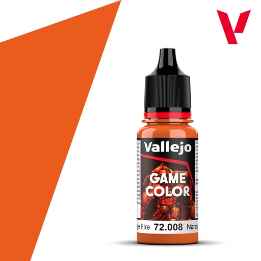 [ VAL72008 ] Vallejo Game Color Orange Fire 17ml