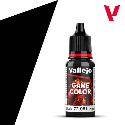 [ VAL72051 ] Vallejo Game Color Black 17ml