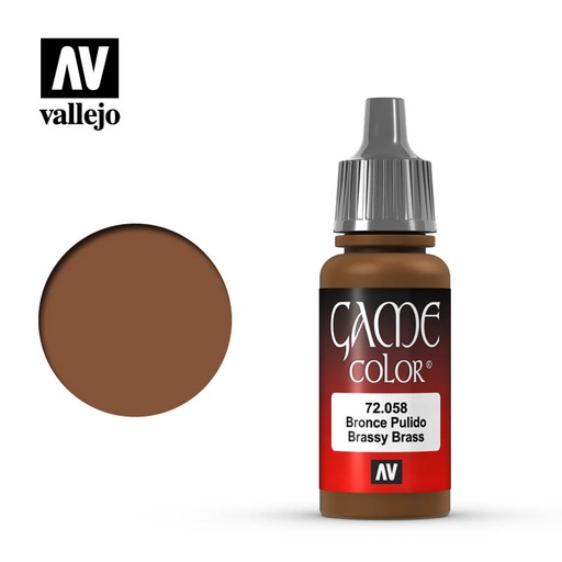 [ VAL72058 ] Vallejo Game Color Brassy Brass 17ml