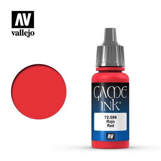 [ VAL72086 ] Vallejo Game Color Red Ink 17ml