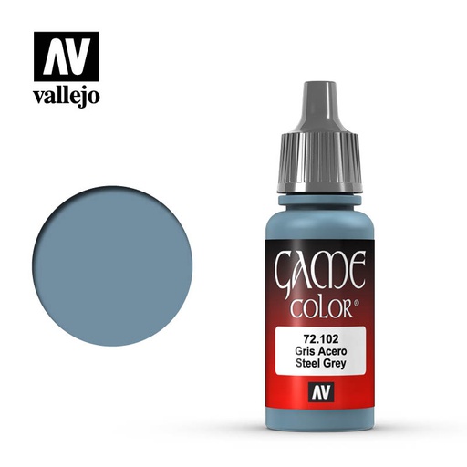 [ VAL72102 ] Vallejo Game Color Steel Grey 17ml