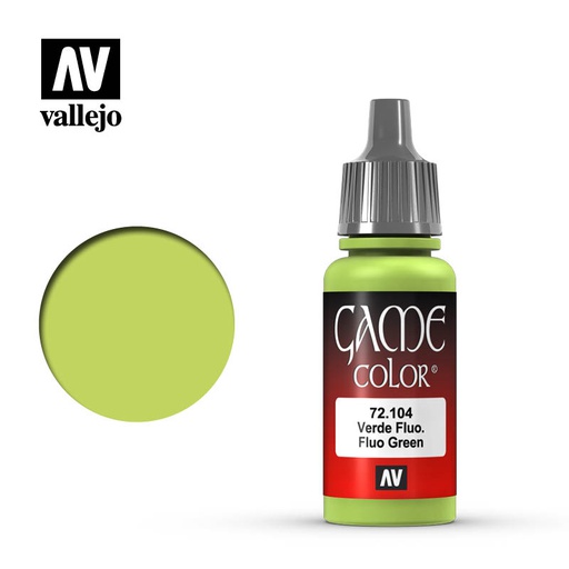 [ VAL72104 ] Vallejo Game Color Fluo Green 17ml