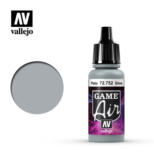 [ VAL72752 ] Vallejo Game Air Silver 17ml