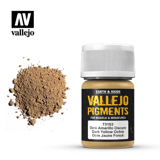 [ VAL73103 ] Vallejo Pigments Dark Yellow Ochre