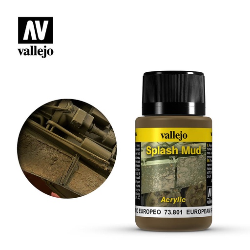 [ VAL73801 ] Vallejo Weathering Effects European Spalsh Mud