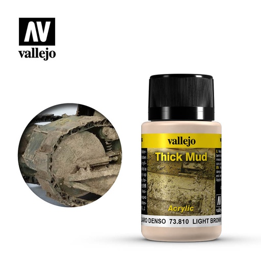 [ VAL73810 ] Vallejo Weathering Effects Light Brown Thick Mud