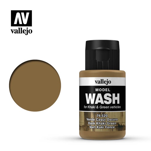 [ VAL76520 ] Vallejo Model Wash Dark Khaki Green 35 ml