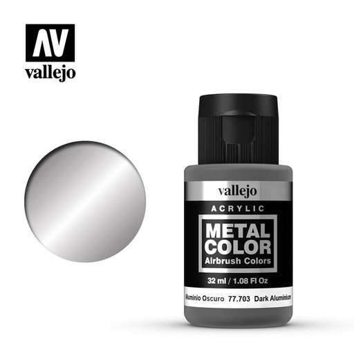 [ VAL77703 ] Vallejo Metal Color Dark Aluminium 32ml