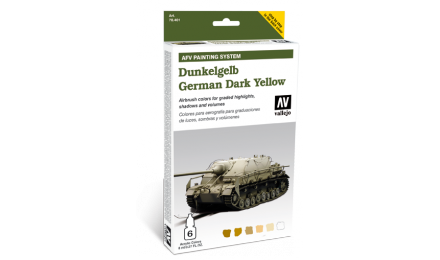 [ VAL78401 ] Vallejo AFV German Yellow Armour Painting System (6)