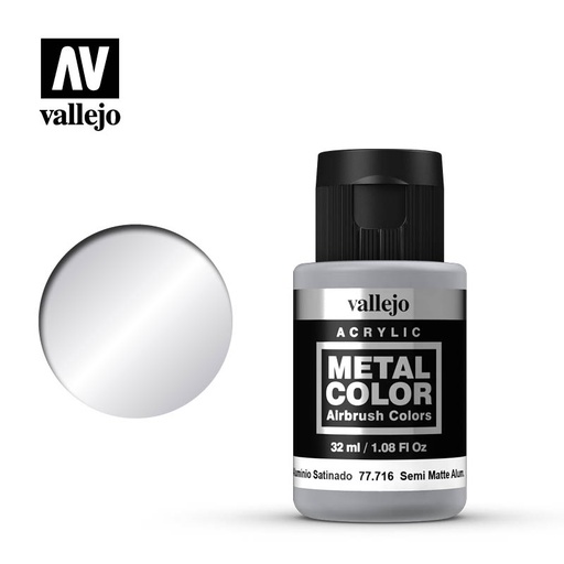 [ VAL77716 ] Vallejo Metal Color Semi Mate Aluminium 32ml