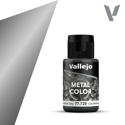 [ VAL77720 ] Vallejo Metal Color Gunmetal 32ml