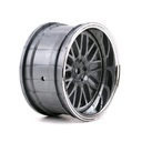 [ VTR43015 ]  VaterraWheel RR Deep Mesh 54x30mm Chrome & Black (2) 