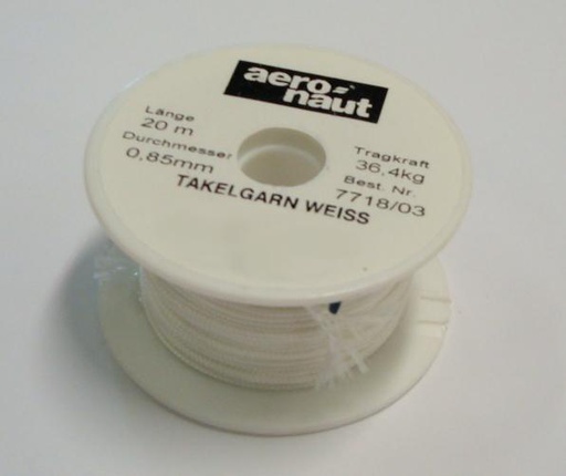 [ AE7718-03 ] aeronaut  takelgaren wit 0.8mm 20m 24kg