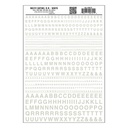 [ WOODLANDMG-721 ] Woodland Dry Transfer Decals Gothic RR white