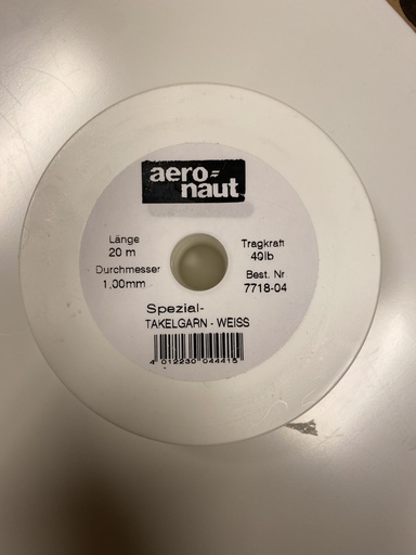 [ AE7718-04 ] Aeronaut takelgaren wit 1.0 mm  20m  24kg
