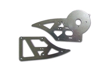 [ YEL17001 ] motor/gear box plates l/r aluminium