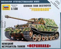 [ ZVE6195 ] Zvezda german tank destroyer ferdinand   1/100 