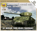 [ ZVE6263 ] Zvezda US MEDIUM TANK M4A2  SHERMAN   1/100 