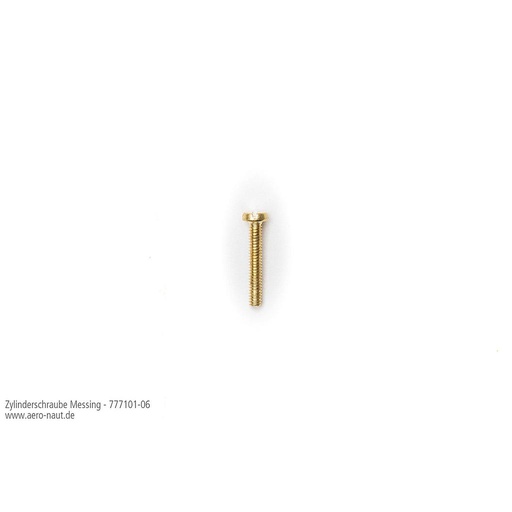 [ AE7771-06 ] zylinderk vijzen messing m1 x 12