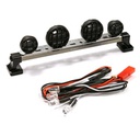 [ INC25260GUN ] Billet Machined T6 Realistic Roof Top Sport White LED (4) Light Set 