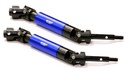 [ INT8636BLUE ] XD2 Steel Rear Universal Drive Shaft (2) for Traxxas 1/10 Slash & Stampede 4X4 