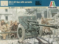 [ ITA-6097S ] Italeri ZIS 3 AT GUN WITH SERVANTS