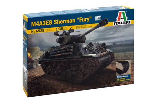 [ ITA-6529 ] Italeri M4A3E8 Sherman "Fury" 1/35