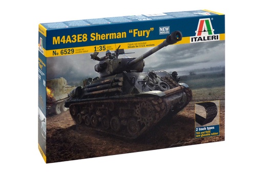 [ ITA-6529 ] Italeri M4A3E8 Sherman &quot;Fury&quot; 1/35