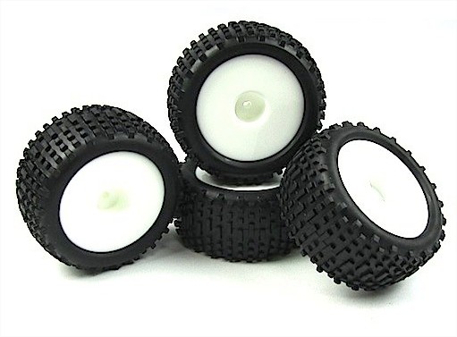 [ LOSB1569 ] MICRO TRUGGY WHEEL &amp; TIRE SET