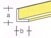 [ MESSINGL6X3 ] Laiton L 6 x 3 mm, 1 mètre AE 7746-88