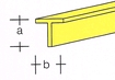 [ MESSINGT2X2 ] Messing T 2x2mm 1 meter  (AE7748-08)