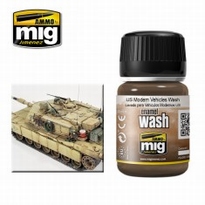 [ MIG1007 ] Mig Enamel Wash US Modern Vehicles Wash 35ml