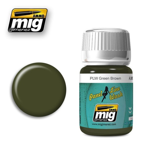 [ MIG1612 ] Mig Panel Line Wash Green Brown 35ml