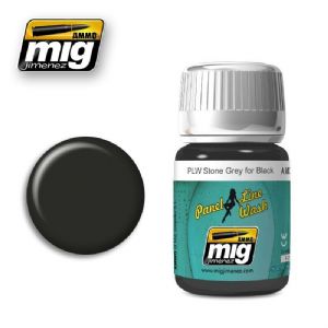 [ MIG1615 ] Mig Panel Line Wash Stone Grey for Black 35ml