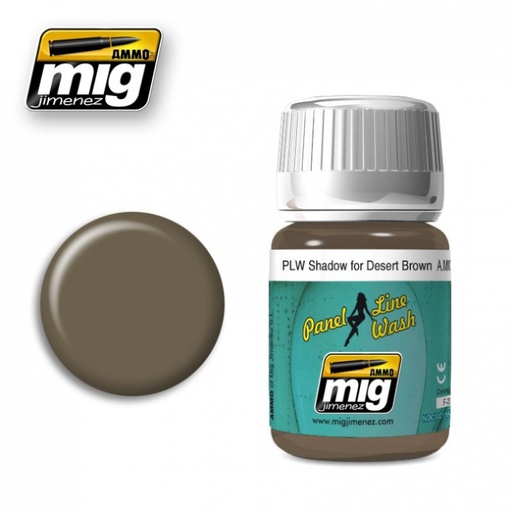 [ MIG1621 ] Mig Panel Line Wash Shadow For Desert Brown 35ml