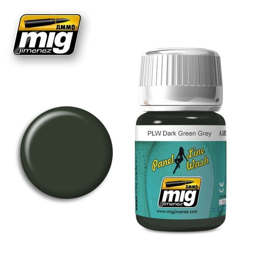 [ MIG1608 ] Mig Panel Line Wash Dark Green Grey 35ml