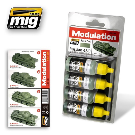 [ MIG7004 ] Mig Russian 4BO Modulation Set for brush and airbrush