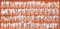 [ PRE16326 ] Preiser different proffesions 120 unpainted figures  1/87 