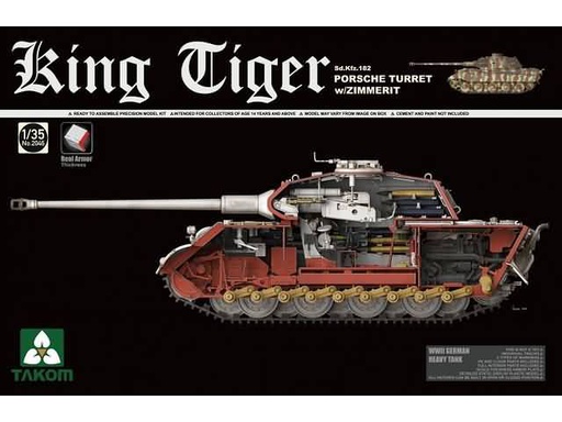 [ TAKOM2046 ] KING TIGER PORSCHE TURRET