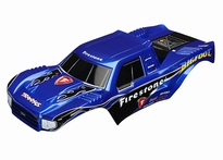 [ TRX-3658 ] Traxxas body bigfoot 4x4 firestone painted blauw -TRX3658 