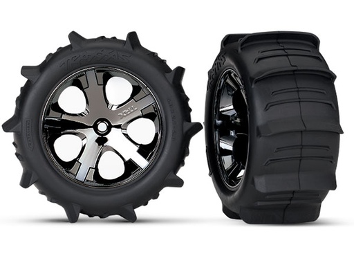 [ TRX-3776 ] Traxxas Tires &amp; wheels glued paddle-TRX3776 