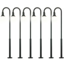 [ VIE-61406 ] Viessmann gebogen straatlantaarns HO LED warm wit